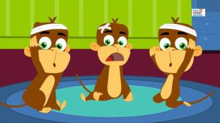 Five little monkeys  nursery rhymes  kids songs  baby videos [upl. by Nnairek451]