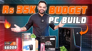 Rs 35000 Budget Gaming amp Editing PC Build In 2023  Ryzen 5 5600G PC Build at Jetlap Technologies [upl. by Damiano98]