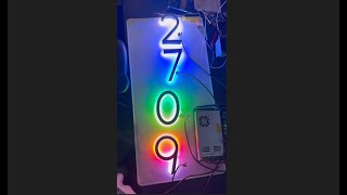 RGB House Address Numbers  Modifying and WS2812 LED install [upl. by Ielerol633]