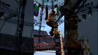 John Morrison moonsaults with a Steel Ladder Short [upl. by Dawson]