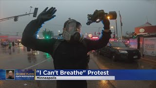 Protesters Clash With Minneapolis Police [upl. by Baun]