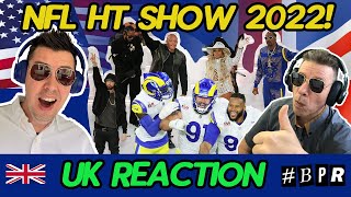 SUPER BOWL NFL 2022 Half Time Show  DRE EMINEM SNOOP LAMAL MARYJBLIGE 50CENT BRITS REACTION [upl. by Niamart]