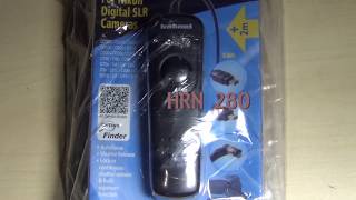 Hahnel HRN 280 Pro Remote Cord Shutter Release for Nikon Digital SLR Cameras with 2m cable [upl. by Stockwell]