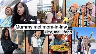 Mummy went to meet motherinlaw I Metro city mall Shanghai I Odin made vegan dish [upl. by Nnylannej]