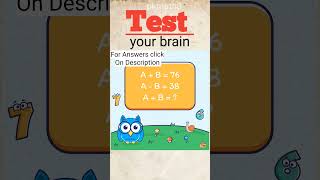 Genius math puzzles mathquiz maths Trains your brain [upl. by Fayola]