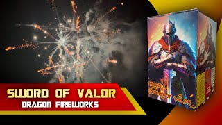 SWORD OF VALOR 16 SHOTS BY DRAGON FIREWORKS [upl. by Arotal392]