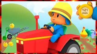 🚜 POCOYO amp NINA EPISODIOS  Los Tractores de la granja 121 min CARICATURAS y DIBUJOS ANIMADOS [upl. by Zoe]