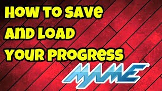 Mame32UI  How to SAVE and LOAD state in any game [upl. by Ebonee898]