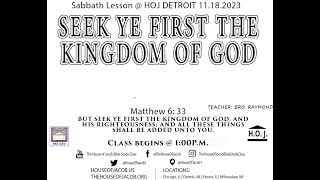 Seek ye first the kingdom of God [upl. by Thorsten]