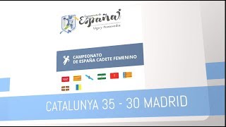 CESA 2018  Jornada 6  Final  CATALUNYA 35  30 MADRID 7118 [upl. by Mastrianni892]