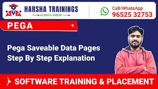 Pega Savable Data Pages  Step By Step Explanation  Pega Training Callwhatsapp 919652532753 [upl. by Max]