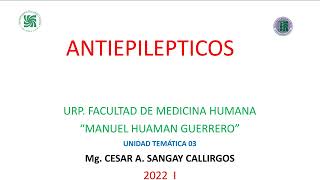 Farmacología  Farmacología de los Antiepilépticos 11 [upl. by Anytsirk186]