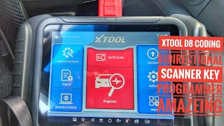 NEW XTOOL D8 CODING BIDIRECTIONAL KEY PROGRAMMING SCAN TOOL 2022  Fast Easy and Affordable [upl. by Rohclem]