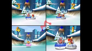 Diddy Kong Racing N64 All Stages 4 player Netplay 60fps [upl. by Adnomar]