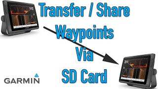 Share or Transfer waypoints Via SD Card [upl. by Pillihp]