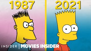 How The Simpsons Animation Evolved Over 30 Years  Movies Insider [upl. by Suirauqram]