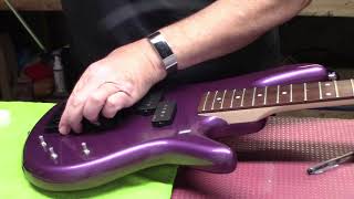 Ibanez Mikro Bass Part II New Bridge Tuners Strings and Setup Episode 135 [upl. by Thaddus]