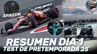 SURREALISTA APAGON MERCEDES SORPRENDE en TROMPO LAWSON  RESUMEN DIA 1 TEST de PRETEMPORADA F1 2025 [upl. by Jenkins]