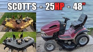 Scotts John Deere L2548 Riding Lawnmower Part 1 [upl. by Isoais]