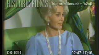 1967 ZSA ZSA GABOR BEDROOM INTERVIEW HYSTERICAL [upl. by Wickham]