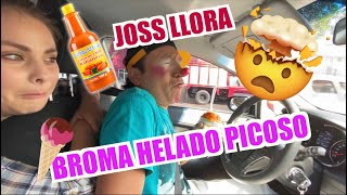 BROMA HELADO PICOSO  JOSS SE ENCHILA CON HELADO DE HABANERO  LOS DESTRAMPADOS [upl. by Anwahsar]