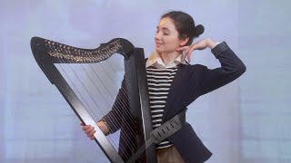 Never Gonna Give You Up  Rick Astley Harp Cover [upl. by Vincelette]