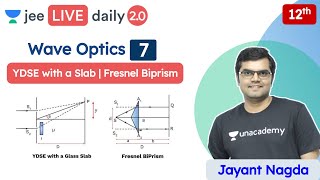 JEE Wave Optics 7  YDSE with a Slab  Fresnel Biprism  Unacademy JEE  JEE Physics  Jayant Nagda [upl. by Fotinas503]