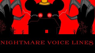 Nightmare Voice Lines FNAF Animation [upl. by Ahusoj]