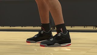 NBA 2K25 Next Gen Shoe Creator  Air Jordan 4 quotBred Reimaginedquot [upl. by Aitan]