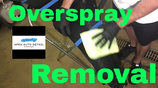 Overspray Removal from clear coat only [upl. by Arihas]