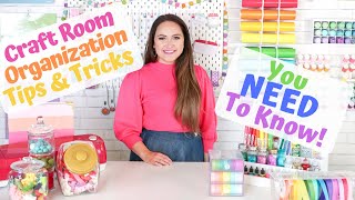 How to Organize Your Craft Room Tips and Tricks [upl. by Aenat387]