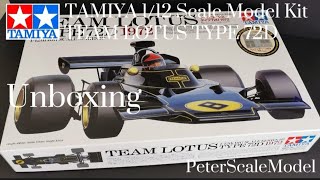 TEAM LOTUS TYPE 72D  TAMIYA 112  Scale Model Unboxing  2023 Reprint  ITEM 12046 [upl. by Sebastien]