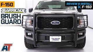 20152019 F150 Barricade Black Brush Guard Review amp Install [upl. by Ayikin]