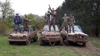 Offroad 4x4 Нива на Танковом Острове Nissan Terrano 2 Vs Patrol [upl. by Akeyla]