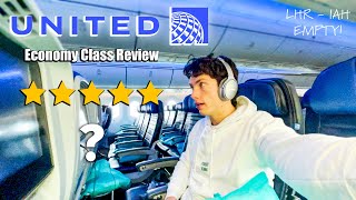 United Airlines Economy Class Review 2023 Long Haul Flight LDN  IAH [upl. by Irmine]