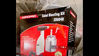 Aeropro Sand Blasting Kit SB8048 Review [upl. by Hterrag]