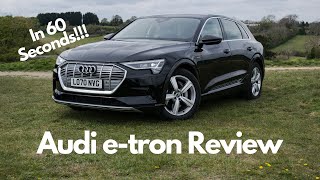 2021 Audi etron Technik 50  60 Second Review [upl. by Hermine]