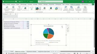 Excel  diagramme circulaire [upl. by Francie]