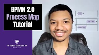 BPMN Process Map Tutorial and EXAMPLE [upl. by Avram]