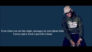 Chris Brown  Seasons Change Lyric Video [upl. by Guillema719]