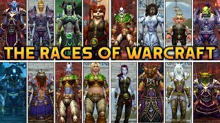 All 23 Racial Intros in World of Warcraft Allied Races amp Hero Classes included Battle for Azeroth [upl. by Camus708]