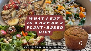 What I Eat in a Day on a Plant Based Diet Easy Vegan Meals [upl. by Worth254]