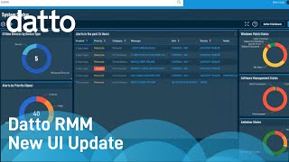 Datto RMM  New UI Update [upl. by Norabel420]