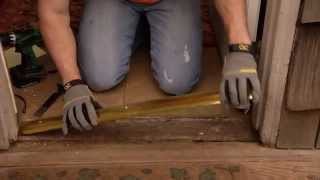 How to Install an Aluminum Door Threshold with a Vinyl Seal [upl. by Ratib178]