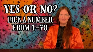 YES OR NO • PICK A NUMBER FROM 178 • QUICK ONE CARD TAROT READING [upl. by Chita]