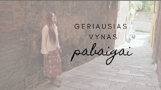 Geriausias vynas pabaigai  Gabrielė Gvazdikaitė Oficialus video [upl. by Lanford]