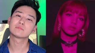 BLACKPINK  SQUARE UP LISAJENNIEJISOO MOVING POSTER KOREAN REACTION [upl. by Innavoij]