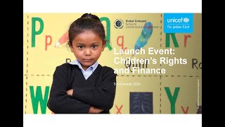 Study Launch Event Children’s Rights and Finance [upl. by Nelon52]