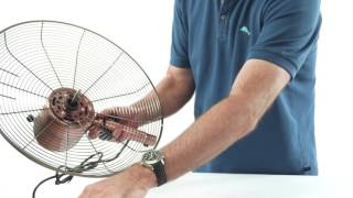 DecoBreeze Floor Fan Fan Head Assembly Instructional Video [upl. by Rma]