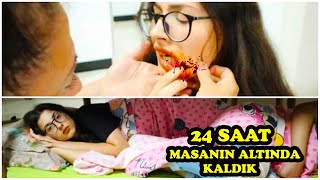 24 SAAT MASANIN ALTINDA KALDIK EYLÜL LAL [upl. by Adnicul]